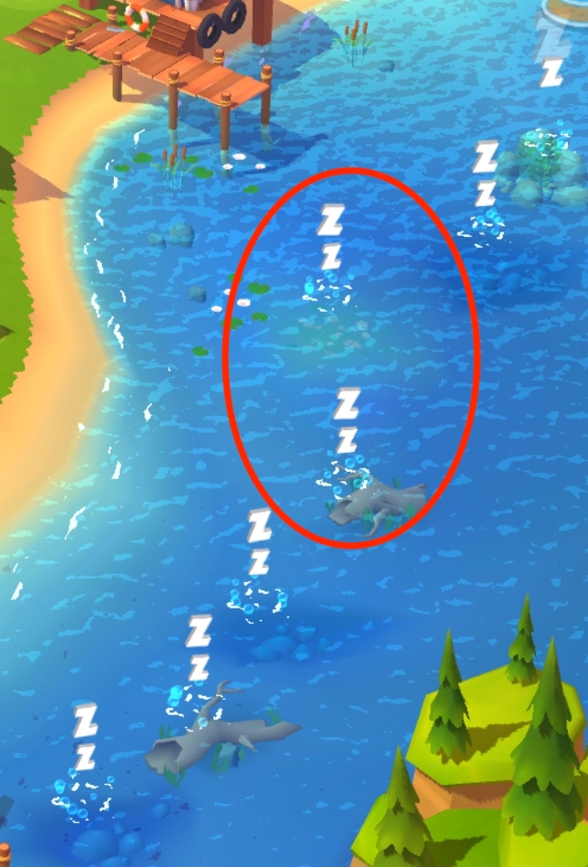 nearby fishing house