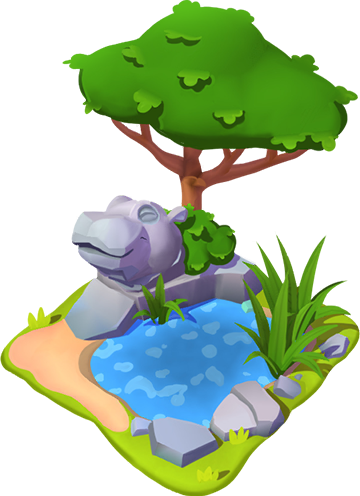 Exotic Hippopotamus Island