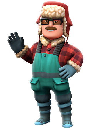 Fred Fisherman Ice Skin