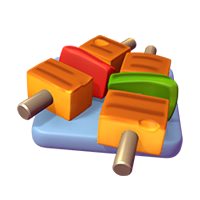 Grilled Pepper and Cheese Skewers