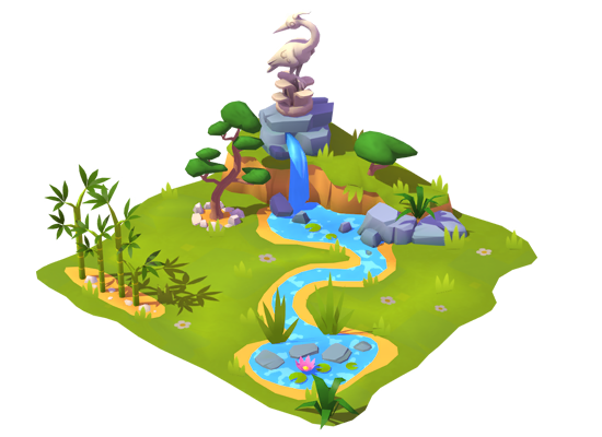 Asian Feather Bird Home