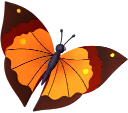 Orange Leafwing Butterfly