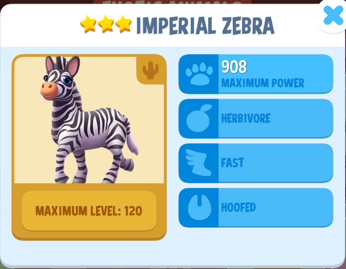 Imperial Zebra Info