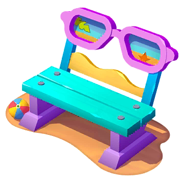 Beach Wooden Bench Skin