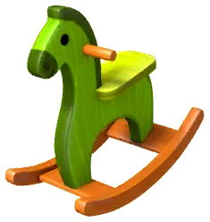 Green Rocking Horse