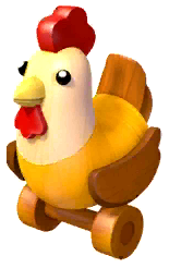 Yellow Rolling Rooster