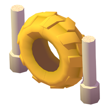 Tire Track Fence Skin