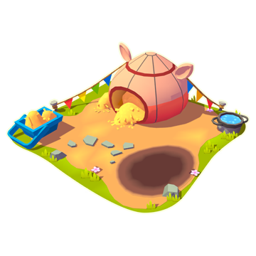 Summer Camp Pig Home