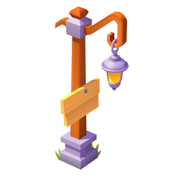 Rustic Lamp Post Skin