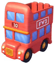 Red Happy Bus