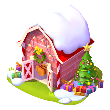 North Pole Village Barn