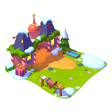 North Pole Village Horse Home