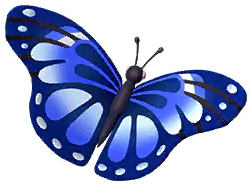 Blue Diadem Butterfly